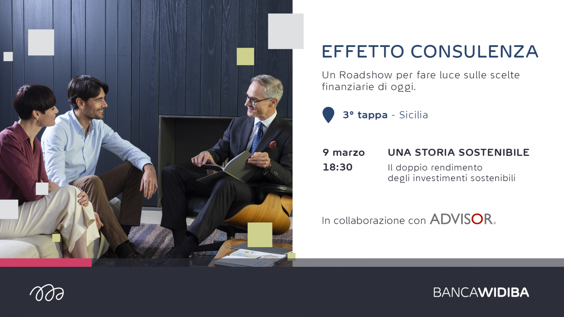 Rappresentazione visiva dell'articolo: Effetto consulenza. una storia sostenibile. il doppio rendimento degli investimenti sostenibili